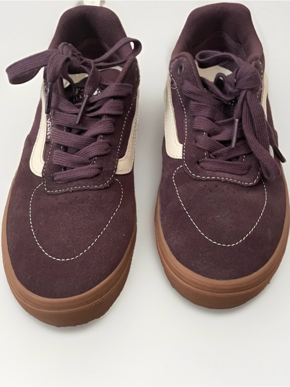 Size 7 Men’s Womens 9-9.5- Vans Skate Kyle Walker Purple Suede Gum Wine